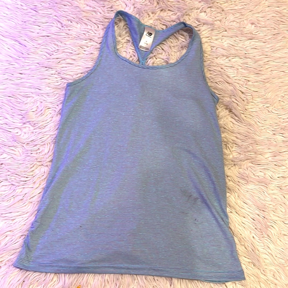 New Balance athletic striped tank top